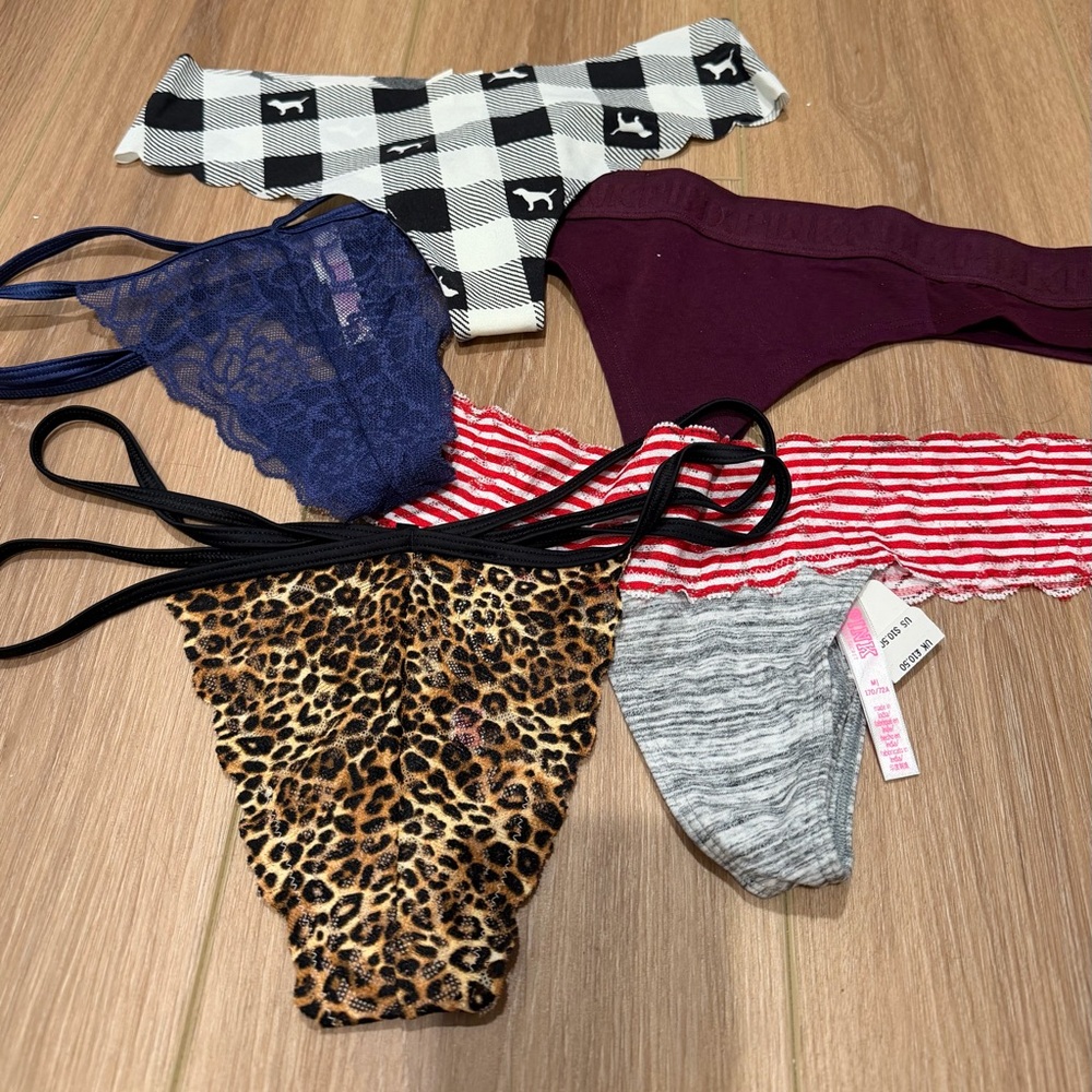 PINK Victoria's Secret bundle of 5 thongs